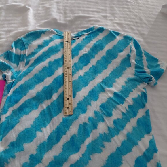 Blue and White Sequin MK top - Picture 5 of 5